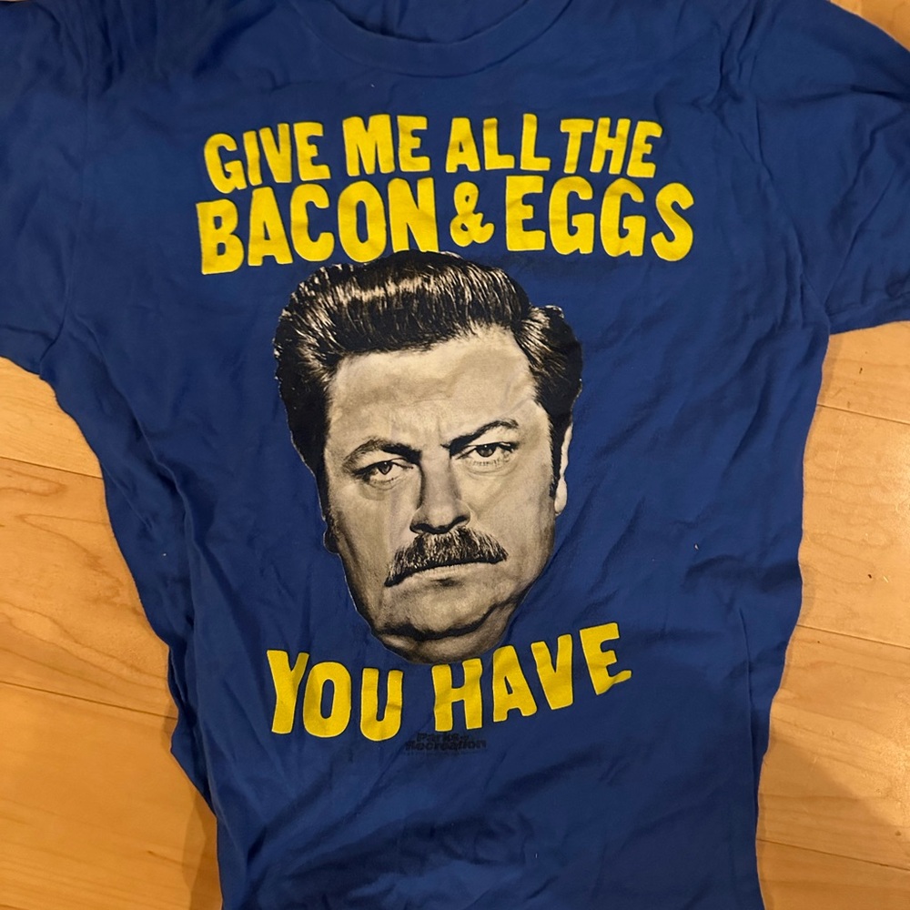 Ron Swanson unworn t shirt